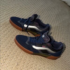 Vans Navy and Brown Athletic Shoes